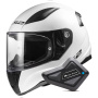 Casque Integrale LS2 Rapid II Solid White FF353 + Kit Bluetooth BT Mini