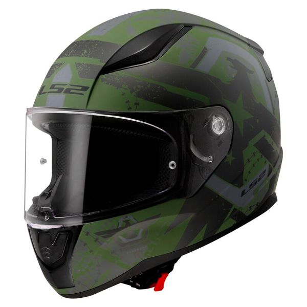 LS2 Rapid II Thunderbirds Matt Military FF353 + Kit bluetooth 5R Lite Solo