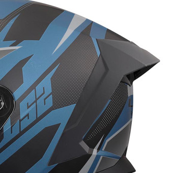 LS2 Rapid III Xtrem Black Blue Petrol FF820