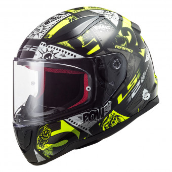 Bambini LS2 Rapid Mini Vigette Black H-V Yellow FF353