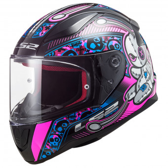 Bambini LS2 Rapid Mini Voodoo Black Fluo Pink FF353