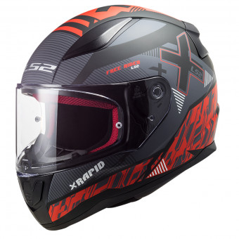 Integrale LS2 Rapid Xtreet Matt Black Red FF353