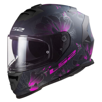 Casque Integrale LS2 Storm II Burst Matt Black Pink FF800 Casque Integrale LS2 Storm II Burst Matt Black Pink FF800