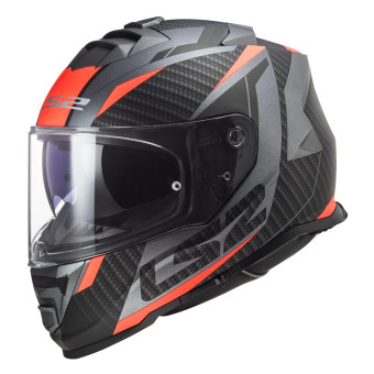 Casque Integrale LS2 Storm II Racer Matt Titanium Orange FF800 Casque Integrale LS2 Storm II Racer Matt Titanium Orange FF800