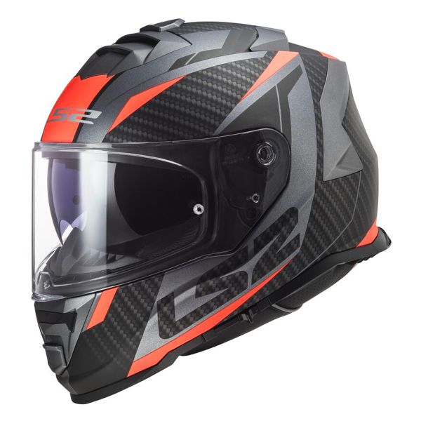 Integrale LS2 Storm II Racer Matt Titanium Orange FF800