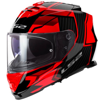 Casque Integrale LS2 Storm II Tracker Black Red FF800 Casque Integrale LS2 Storm II Tracker Black Red FF800