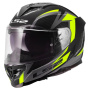Casque Integrale LS2 Storm III Dynamo Black H-V Yellow FF818