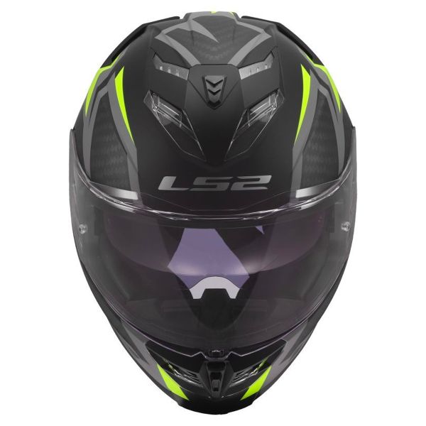 LS2 Storm III Dynamo Black H-V Yellow FF818