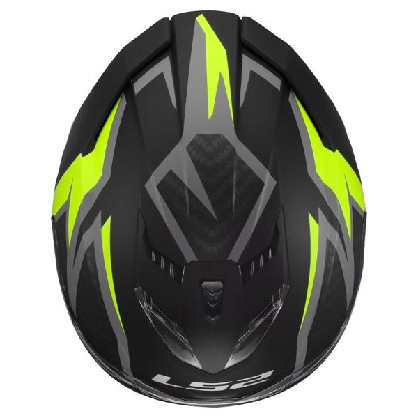 LS2 Storm III Dynamo Black H-V Yellow FF818