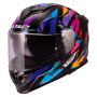 Casque Integrale LS2 Storm III Kaos Black Purple Blue FF818