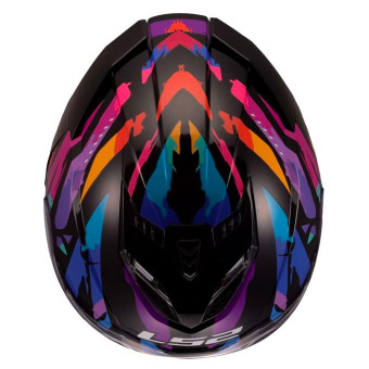 LS2 Storm III Kaos Black Purple Blue FF818