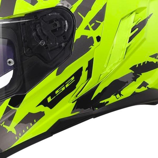 LS2 Storm III Kaos H-V Yellow FF818