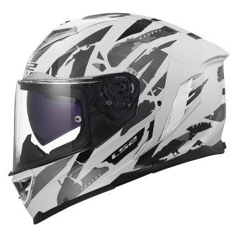 Casque Integrale LS2 Storm III Kaos White Grey FF818