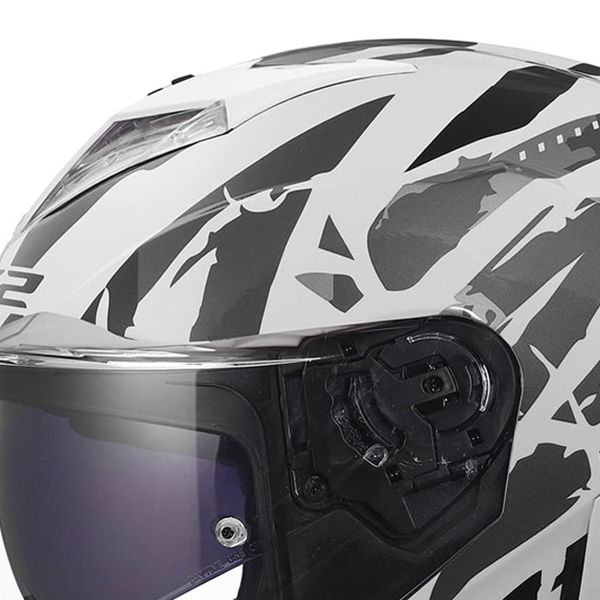 LS2 Storm III Kaos White Grey FF818