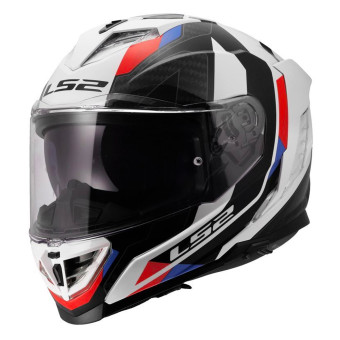 Casque Integrale LS2 Storm III Sporty White Blue Red FF818
