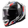 Casque Integrale LS2 Storm III Sporty White Blue Red FF818