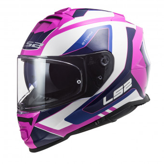 Casque Integrale LS2 Storm Techy White Pink FF800 Casque Integrale LS2 Storm Techy White Pink FF800