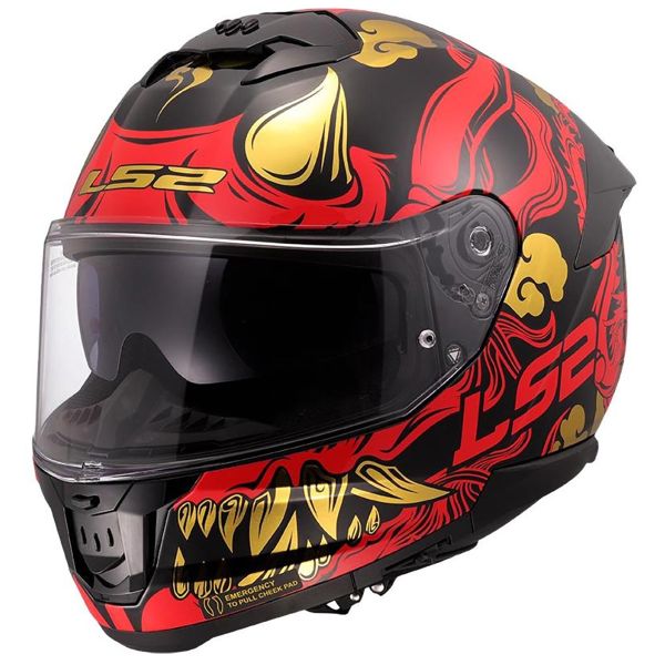 Integrale LS2 Stream II Drako Nero Rosso FF808 Integrale LS2 Stream II Drako Nero Rosso FF808