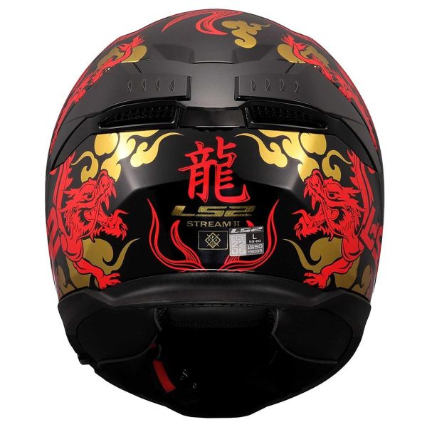 LS2 Stream II Drako Nero Rosso FF808