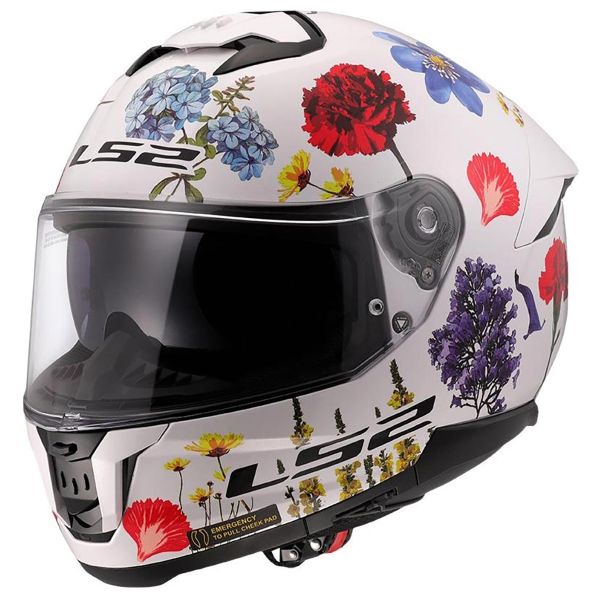 Integrale LS2 Stream II Fiori Bianco FF808
