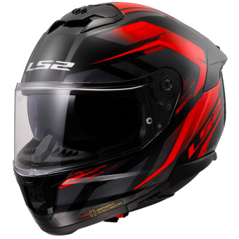 Casque Integrale LS2 Stream II Fury Black Red FF808 Casque Integrale LS2 Stream II Fury Black Red FF808