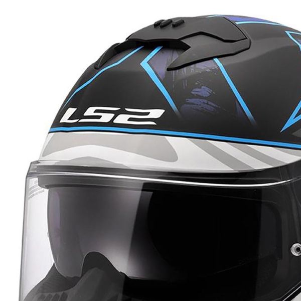 LS2 Flusso II Galdam Nero Blu FF808