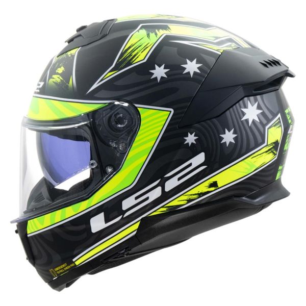 Integrale LS2 Stream II Galdam Nero H-Vis Giallo FF808 Integrale LS2 Stream II Galdam Nero H-Vis Giallo FF808