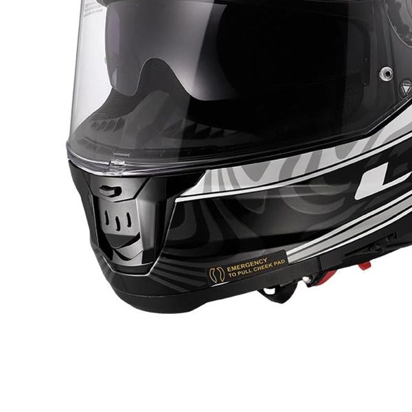 LS2 Flusso II Galdam Nero Bianco FF808