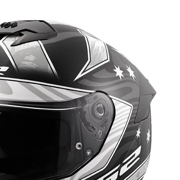 LS2 Flusso II Galdam Nero Bianco FF808
