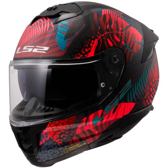 Casque Integrale LS2 Stream II Jungle Matt Black Pink Blue FF808 Casque Integrale LS2 Stream II Jungle Matt Black Pink Blue FF808