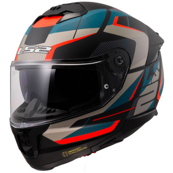 Casque Integrale LS2 Stream II Road Matt Black Blue FF808 Casque Integrale LS2 Stream II Road Matt Black Blue FF808