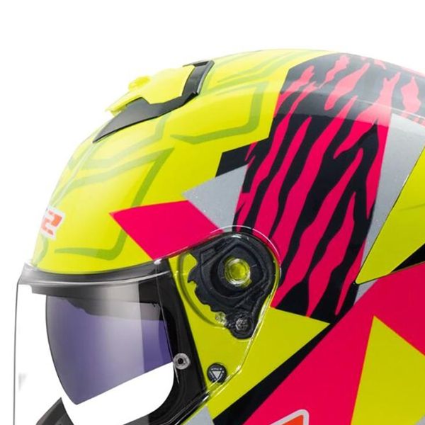 LS2 Stream II Tiger H-Vis Giallo Rosa FF808