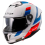 Casque Integrale LS2 Stream II Vintage White Blue Red FF808