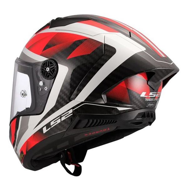 LS2 Thunder GP Aero Raute Bianco Rosso FF805