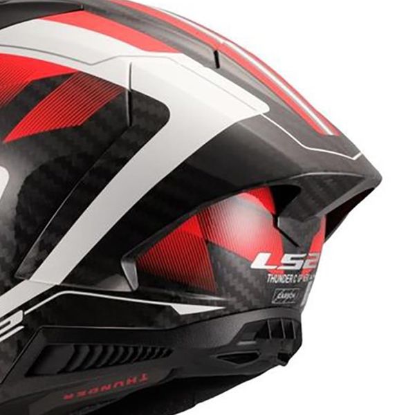 LS2 Thunder GP Aero Raute Bianco Rosso FF805