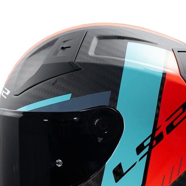 LS2 Vector II C Griglia Rosso Ciano FF811