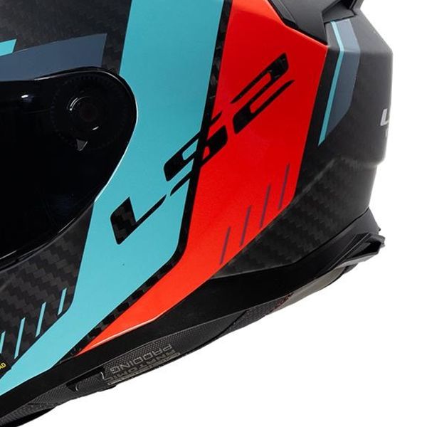 LS2 Vector II C Griglia Rosso Ciano FF811