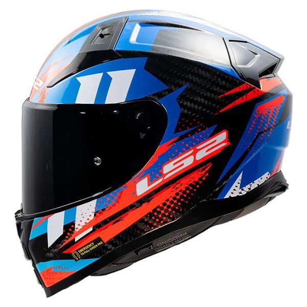 LS2 Vector II C Tantic Rosso Blu FF811