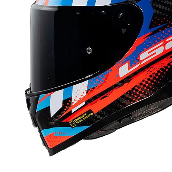 LS2 Vector II C Tantic Rosso Blu FF811