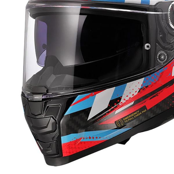 LS2 Vector II C Tantic Rosso Blu FF811