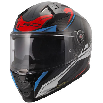 Casque Integrale LS2 Vector II Savage White Blue Red FF811