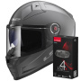 Casque Integrale LS2 Vector II Nardo Grey FF811 + Kit Bluetooth 4X Cardo