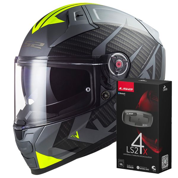 Integrale LS2 Vector II Splitter Titanium H-V FF811 + Kit Bluetooth 4X Cardo Integrale LS2 Vector II Splitter Titanium H-V FF811 + Kit Bluetooth 4X Cardo