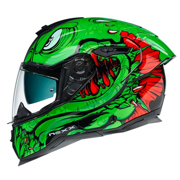 Casco Moto Nexx SX.100R Abisal Green Red pronto per l'invio | iCasque.it
