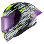 Casque Integrale Nexx X.R3R Glitch Racer White Neon