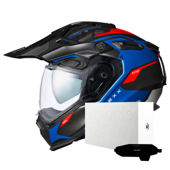 Casque Integrale Nexx X.WED3 Keyo Blue Red Matt + X.COM 3 Pro Casque Integrale Nexx X.WED3 Keyo Blue Red Matt + X.COM 3 Pro