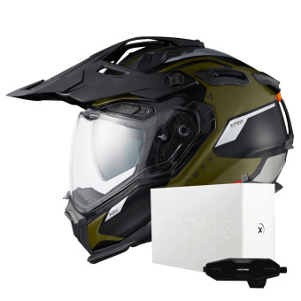 Casque Integrale Nexx X.WED3 Keyo Green Silver Matt + X.COM 3 Casque Integrale Nexx X.WED3 Keyo Green Silver Matt + X.COM 3