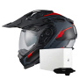 Casque Integrale Nexx X.WED3 Keyo Grey Red Matt + X.COM 3