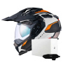 Casque Integrale Nexx X.WED3 Keyo White Orange Matt + X.COM 3