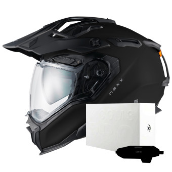 Casque Integrale Nexx X.WED3 Plain Black Matt + X.COM 3 Pro Casque Integrale Nexx X.WED3 Plain Black Matt + X.COM 3 Pro